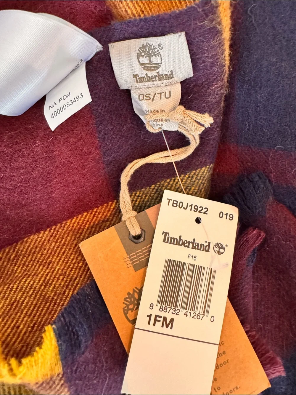 NWT, Timberland XL Scarf/Shawl